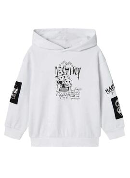 Sweatshirt Name It Stroels Weiß für Jungen