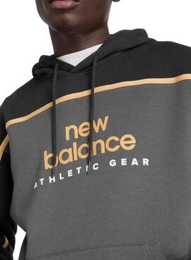 Sweatshirt New Balance Fleece Hoodie Grau für Männer