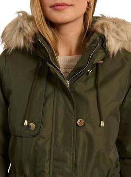 Parka Naf Naf Bupark Grün für frauen