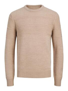 Pullover Jack and Jones Jerry Beige für männer