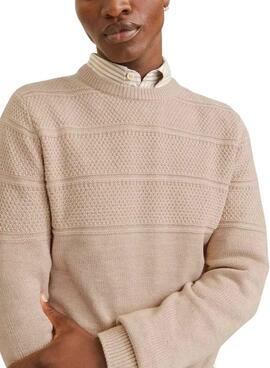 Pullover Jack and Jones Jerry Beige für männer