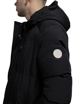 Parka Klout Andorra gesteppte schwarze Herrenjacke