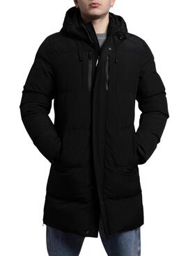 Parka Klout Andorra gesteppte schwarze Herrenjacke