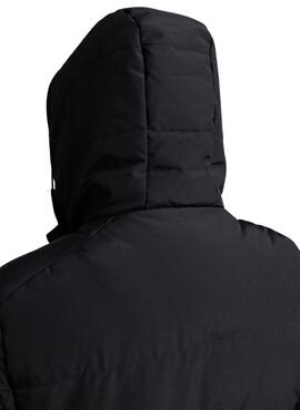 Parka Klout Andorra gesteppte schwarze Herrenjacke