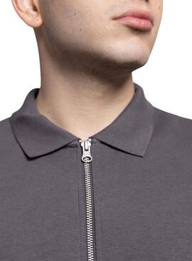 Sweatshirt Klout Mid Zip grau für Männer