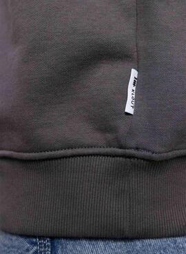 Sweatshirt Klout Mid Zip grau für Männer