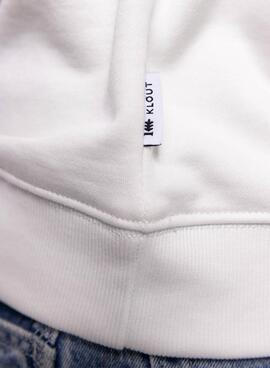 Sweatshirt Klout Mid Zip weiß für Männer