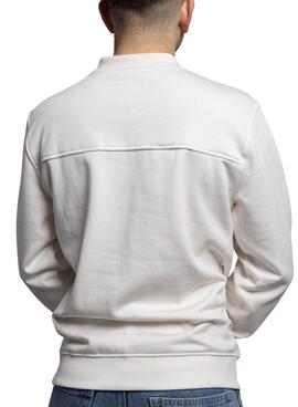 Sweatshirt Klout Mid Zip weiß für Männer