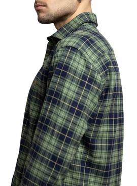 Grünes Tartan-Hemd für Herren