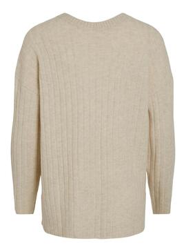 Pullover Vila Vimiraz beige für Frauen.