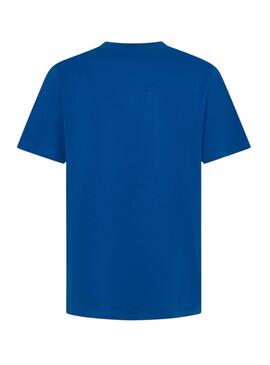 T-Shirt Pepe Jeans Albert in blau für Männer.