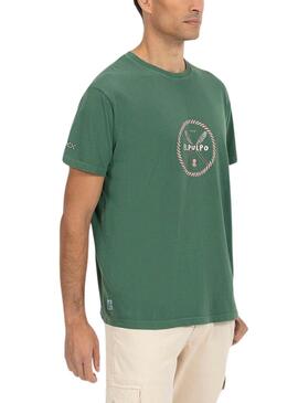 T-Shirt Der Octopus grüne Paddel für Männer