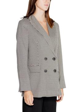 Blazer Only Lettie Hahnentritt Schwarz für Damen