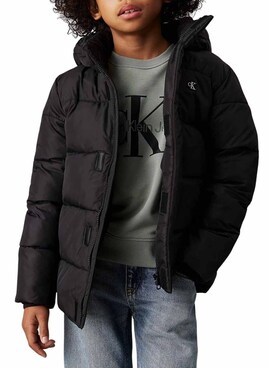 Jacke Calvin Klein Essential Puffer Schwarz Junge