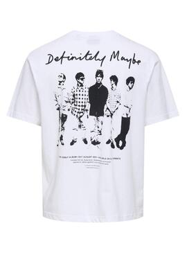 T-shirt von Only and Sons Oasis Definitely Maybe in Weiß für Herren