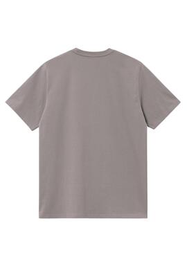 T-Shirt Carhartt American Script grau für Herren