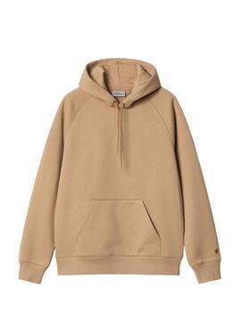 Sweatshirt Carhartt Chase Kapuze Kamel für Herren.