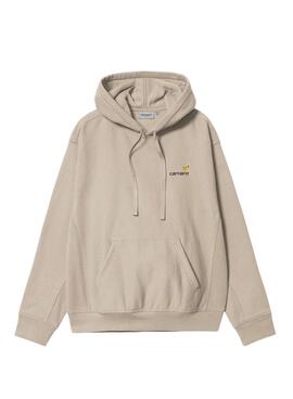 Sudadera Carhartt Hooded American Script in Toasted für Herren