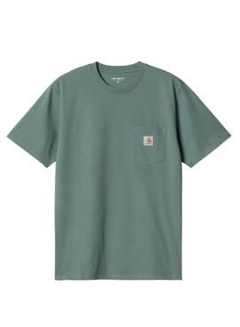 T-shirt Carhartt Pocket grün für Männer.