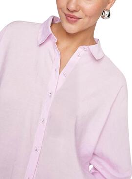 Bluse Vila Viaspyn Loose rosa für Frauen