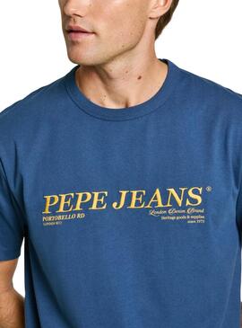 T-shirt Pepe Jeans Dylan blau für Herren