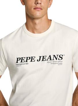 T-Shirt Pepe Jeans Dylan weiß für Herren