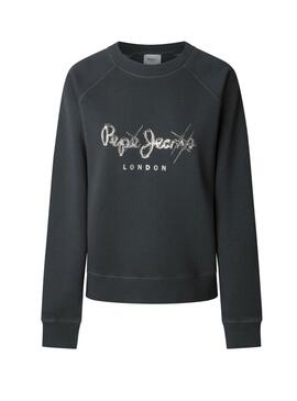 Sweatshirt Pepe Jeans Lupita in Schwarz für Frauen