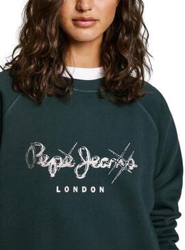 Sweatshirt Pepe Jeans Lupita in Schwarz für Frauen