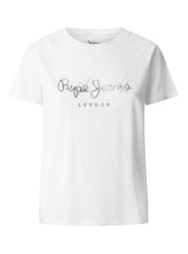 T-shirt Pepe Jeans Leticia weiß für Frauen