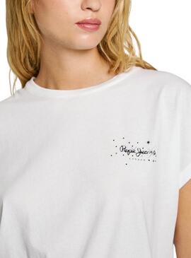 T-Shirt Pepe Jeans Lorena weiß für Frauen