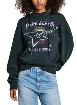 Sweatshirt Pepe Jeans Lilian schwarz für Damen