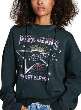 Sweatshirt Pepe Jeans Lilian schwarz für Damen