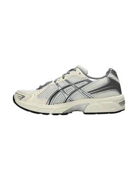 Turnschuhe Asics Gel 1130 beige und grau für Damen.