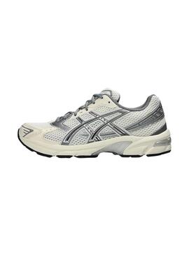 Turnschuhe Asics Gel 1130 beige und grau für Damen.