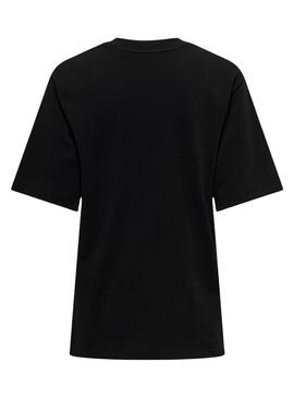 T-Shirt Only Manhattan Oversize Schwarz für Damen