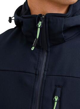 Jacke Softshell Jack and Jones Theo Marine für Herren