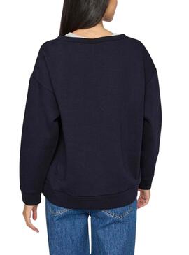 Sweatshirt Vila Vimaldea Marineblau für Damen.