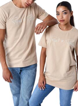 T-Shirt Project x Paris Logo beige für Herren