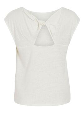 T-Shirt Vila Vifiara Beige für Damen