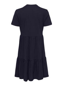 Kleid Only May Peplum Blau für Damen.