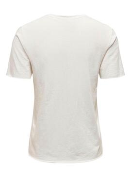 T-shirt Only Lucy Voyage Weiß für Damen