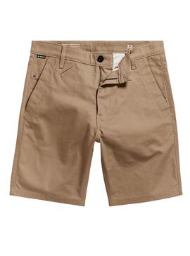 Bermuda G-Star Beige Broson 2.0 Slim Chino für Herren