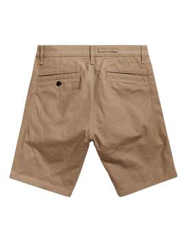 Bermuda G-Star Beige Broson 2.0 Slim Chino für Herren