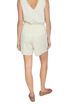 Kurze Hose Vila Vicarmena Beige für Damen