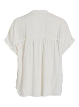 Bluse Vila Viyarina Beige für Damen