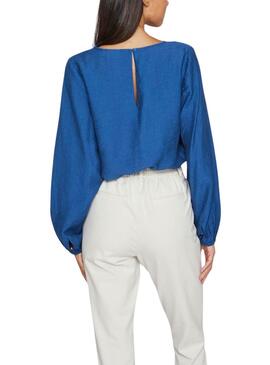 Bluse Vila Vijana Blau für Damen