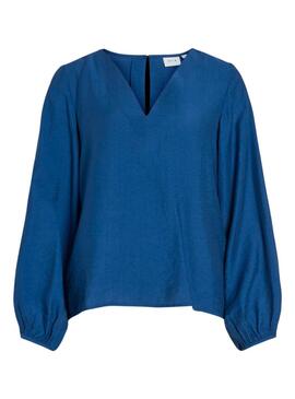 Bluse Vila Vijana Blau für Damen