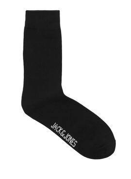 Drei Paar schwarze Jack and Jones Socken für Herren.