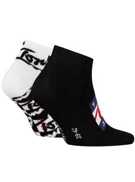 Pack Socken Tommy Hilfiger Uni schwarz für Damen und Herren.