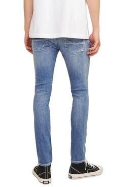 Jeans Jack and Jones Glenn Fox in blauem Waschton für Herren.